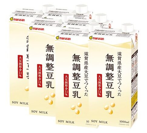 滋賀県の自社工場で丁寧につくられた無調整豆乳。大豆の自然な甘みが感じられ、料理やドリンクにもぴったり。たんぱく質が豊富で健康志向の方に人気です。